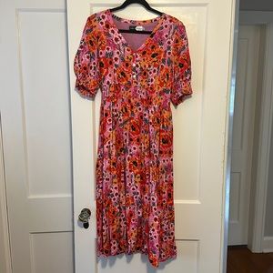 Piper & Scoot: The One Dress in Magenta Floral, Large